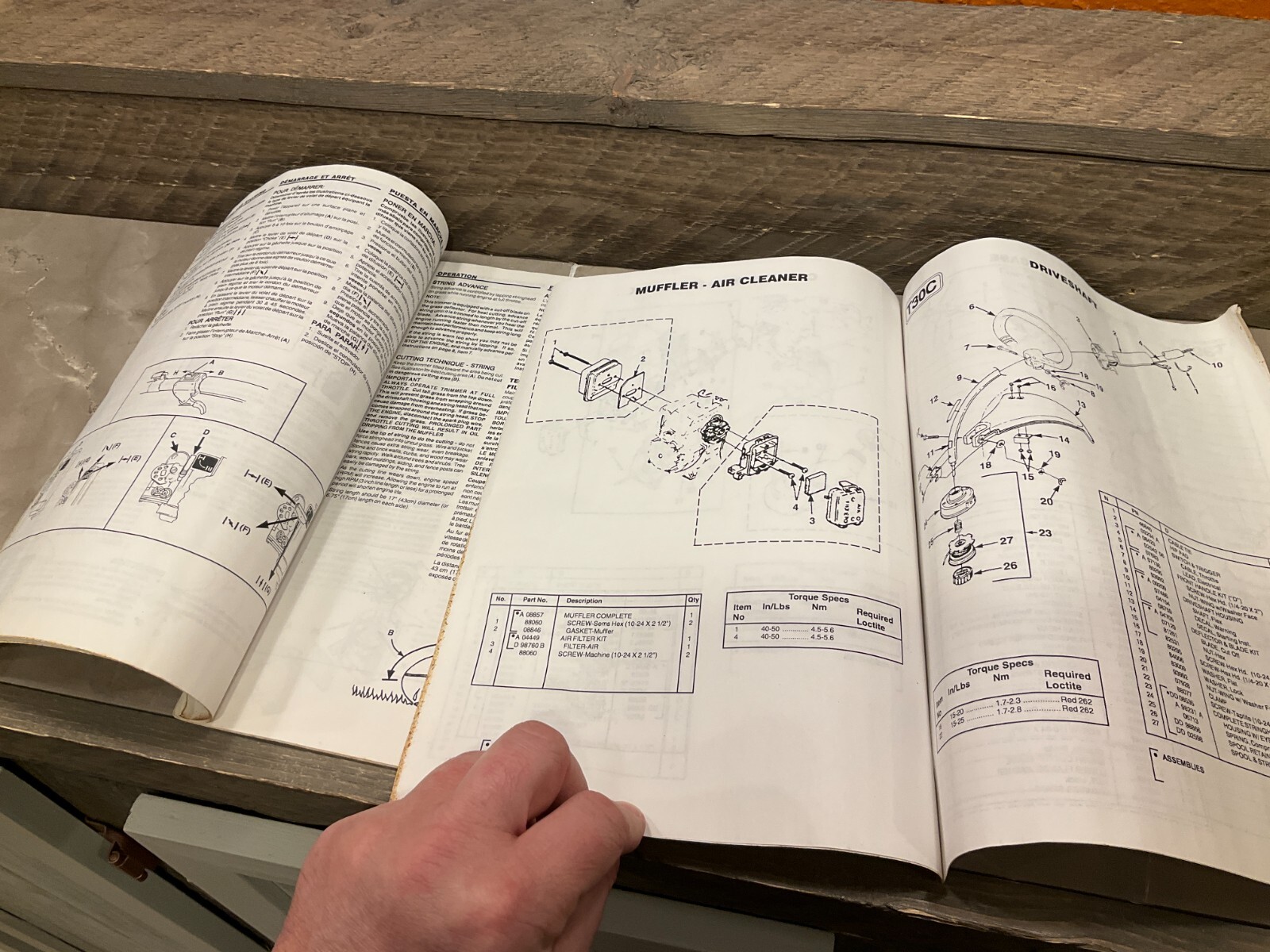 John Deere T30C Owner’s Manual & T30C, T30S Parts List Manual