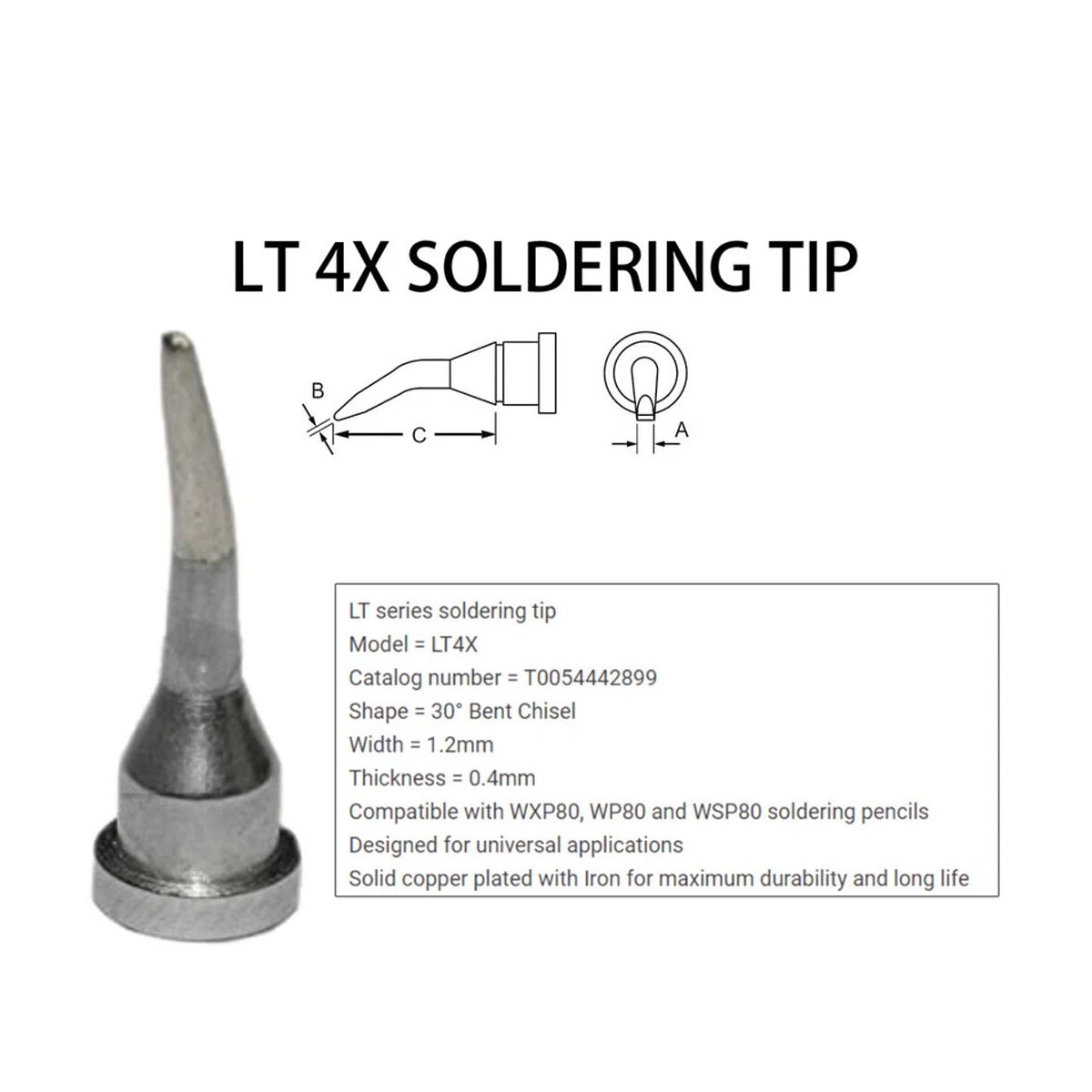 LT Series Tip Heating Elements for Weller WSD81 WD1000 Workstation WSP80 US