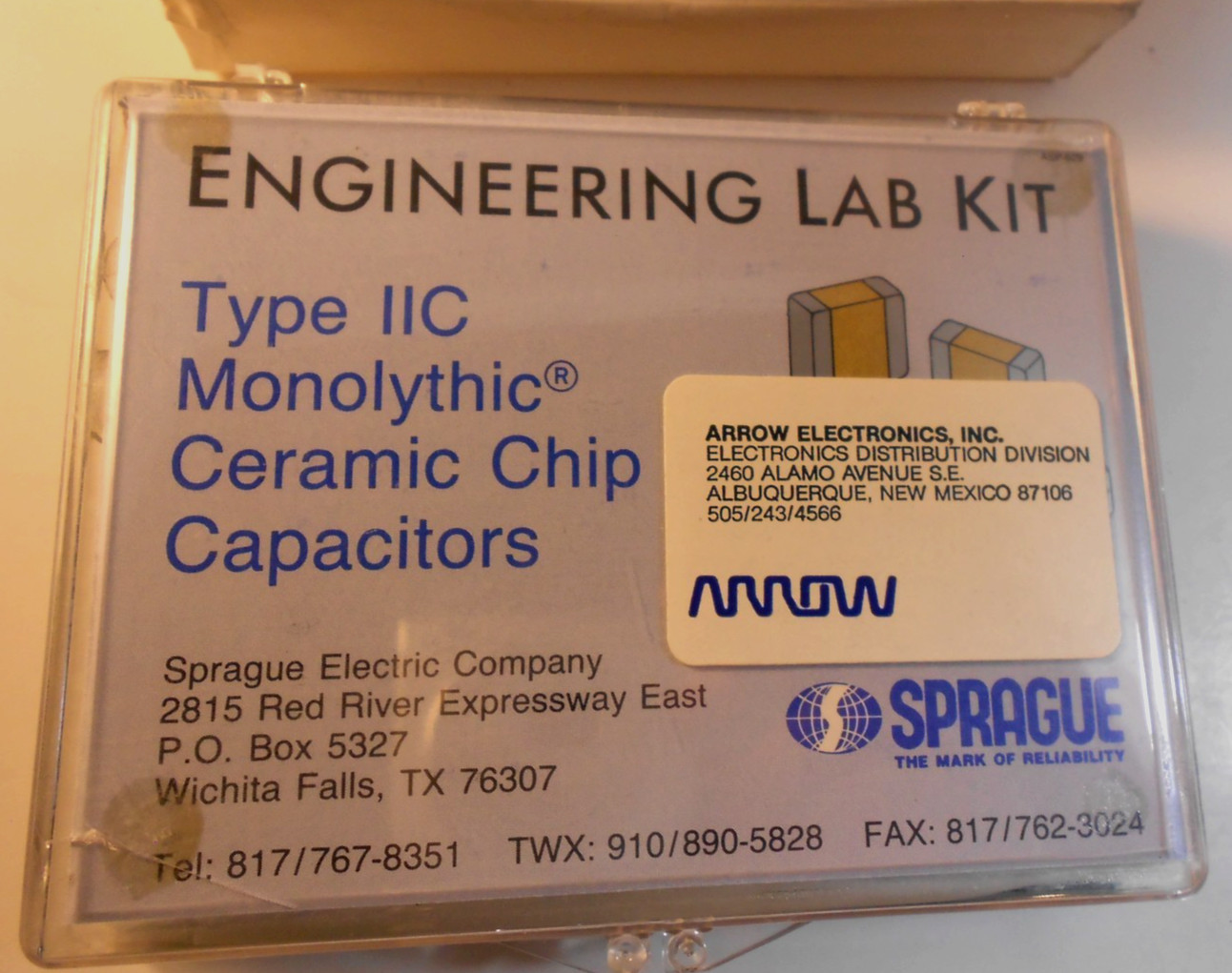 Sprague Type 2C Monolithic Ceramic Chip Capacitors Engineering Lab Kit Lot NOSE4