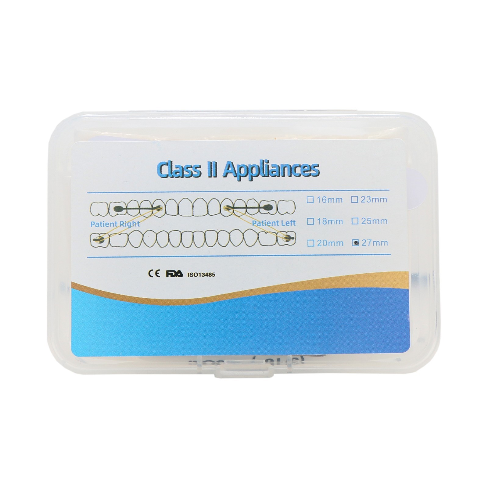Orthodontic Class II Carriere Appliance Distalizer Kit Corrector Bondable Rubber