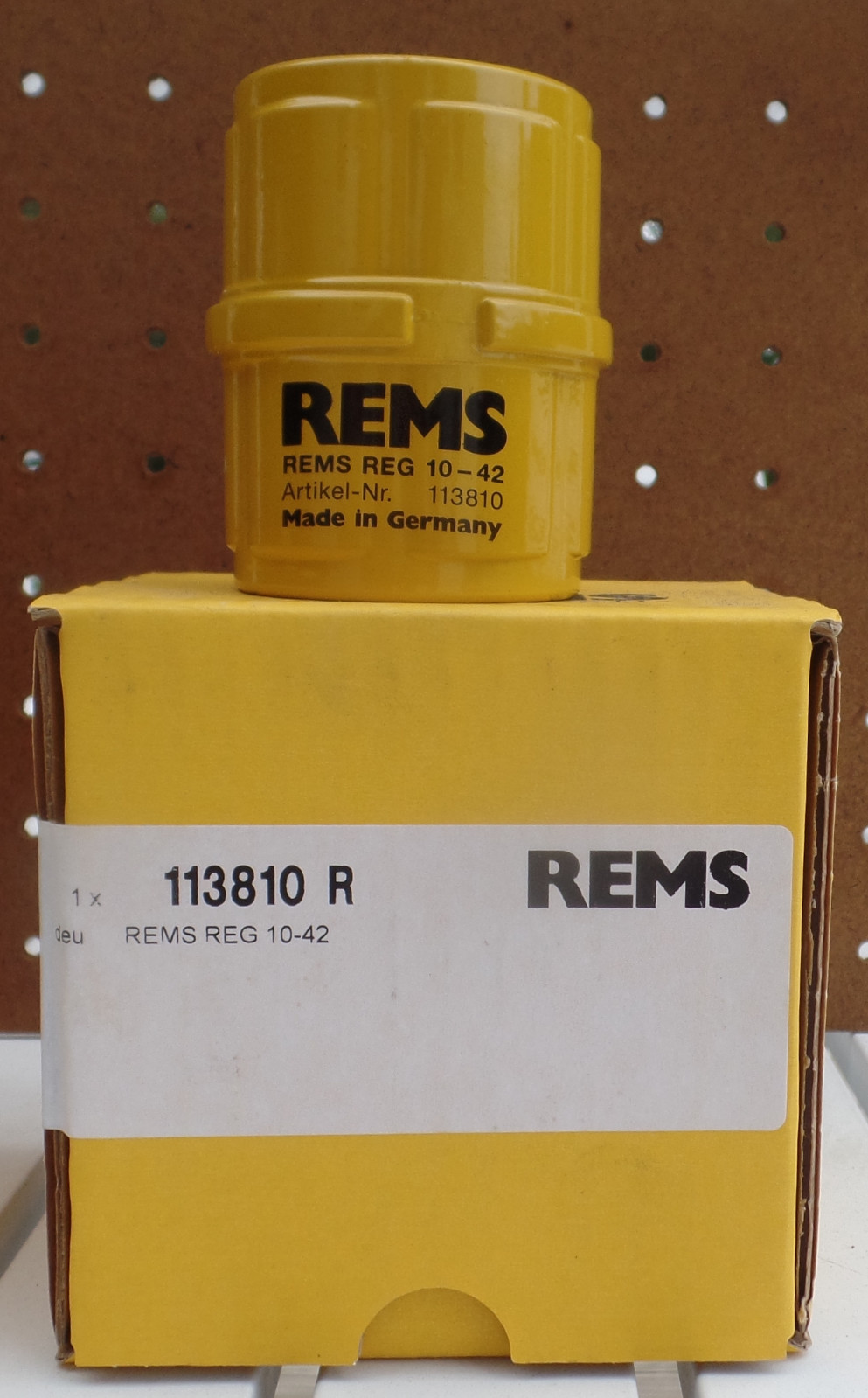 Two Industrial Pipe Deburring / Reaming tools with drill adapters 10-42mm REMS