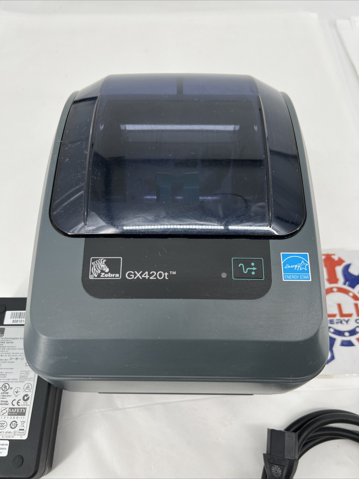 Zebra GX420t 200 DPI Thermal Shipping Label Printer w/ Power Supply (Tested)