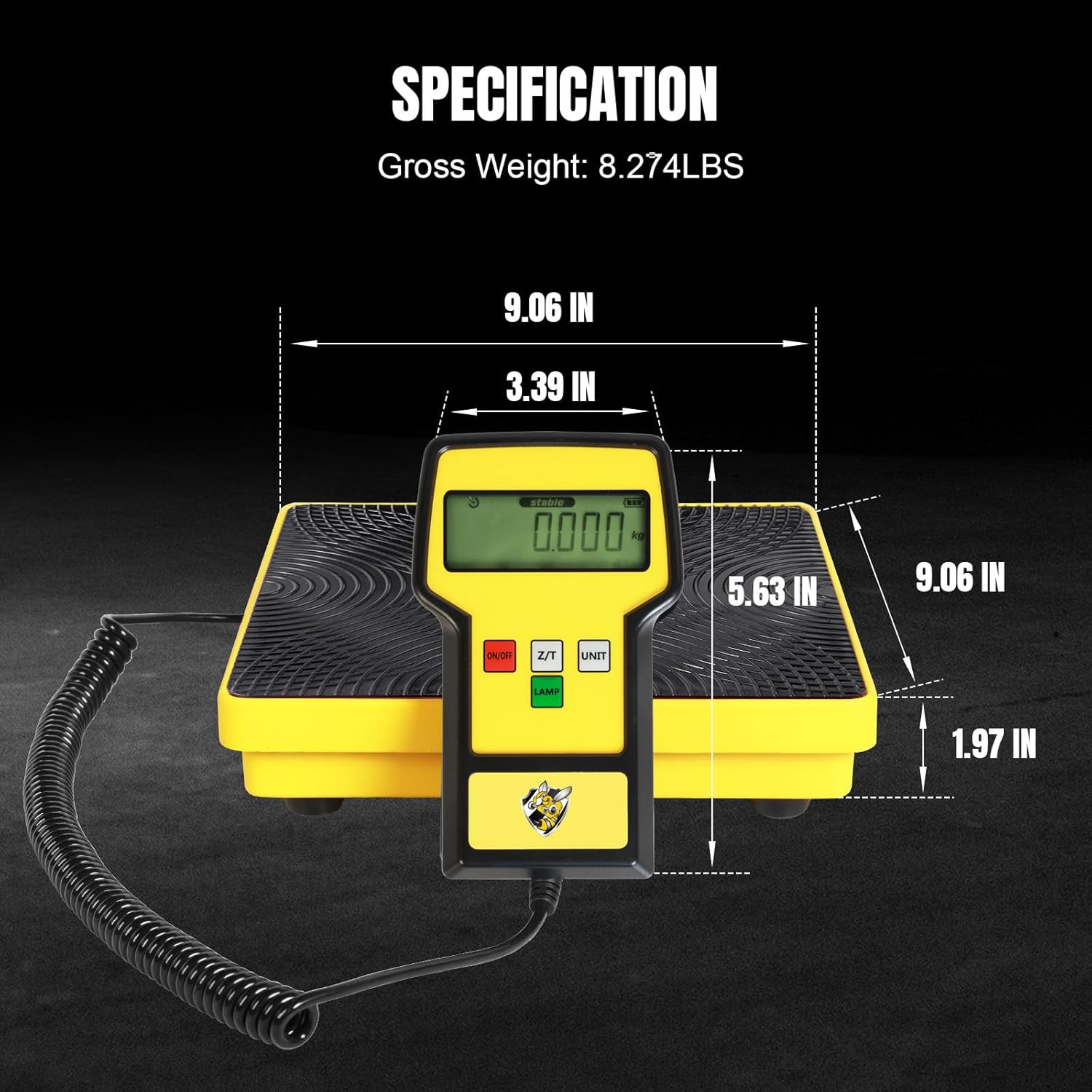 220 LBS HVAC Freon Scale High Precision Charging Refrigerant Scale Weight Scale