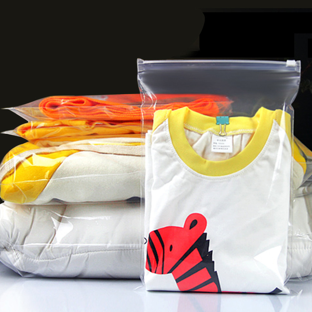 Clear Plastic Packaging Bag For Zip Transparent Resealable Lock Pouch Underwear