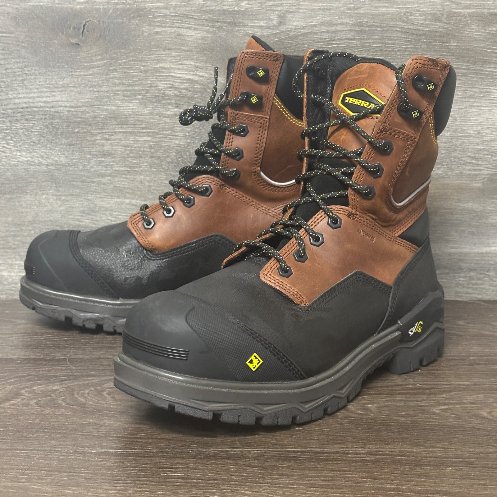 Terra Gantry 8″ Lace-up Waterproof Composite Toe Work Boots Men’s Sz 11.5