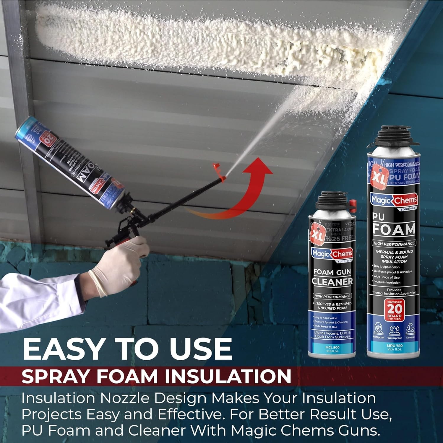 Spray Foam Insulation (3 Pack-25.4 oz) Expanding Foam Sealant