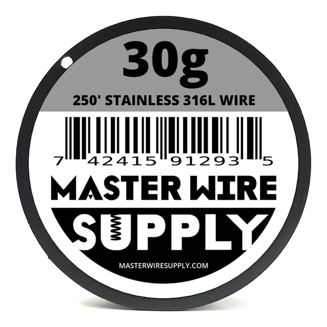 MWS – Stainless Steel 316L – 250 ft – 30 Gauge – Round Wire