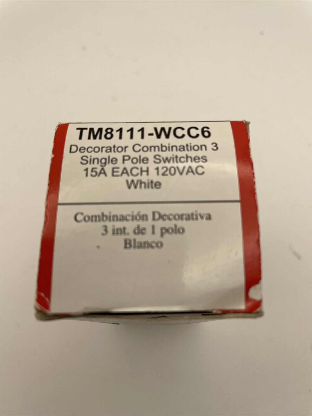 Pess & Seymour 2 in 1 White 15 amp Switches *NEW* TM811-WCC6