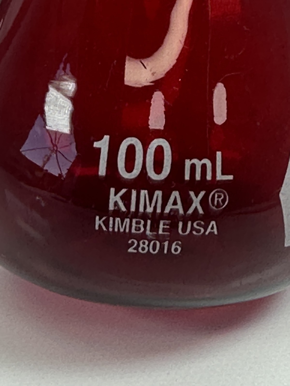 KIMAX 100 mL Class A Volumetric Flask Set of 3 Borosilicate Glass Labware USED