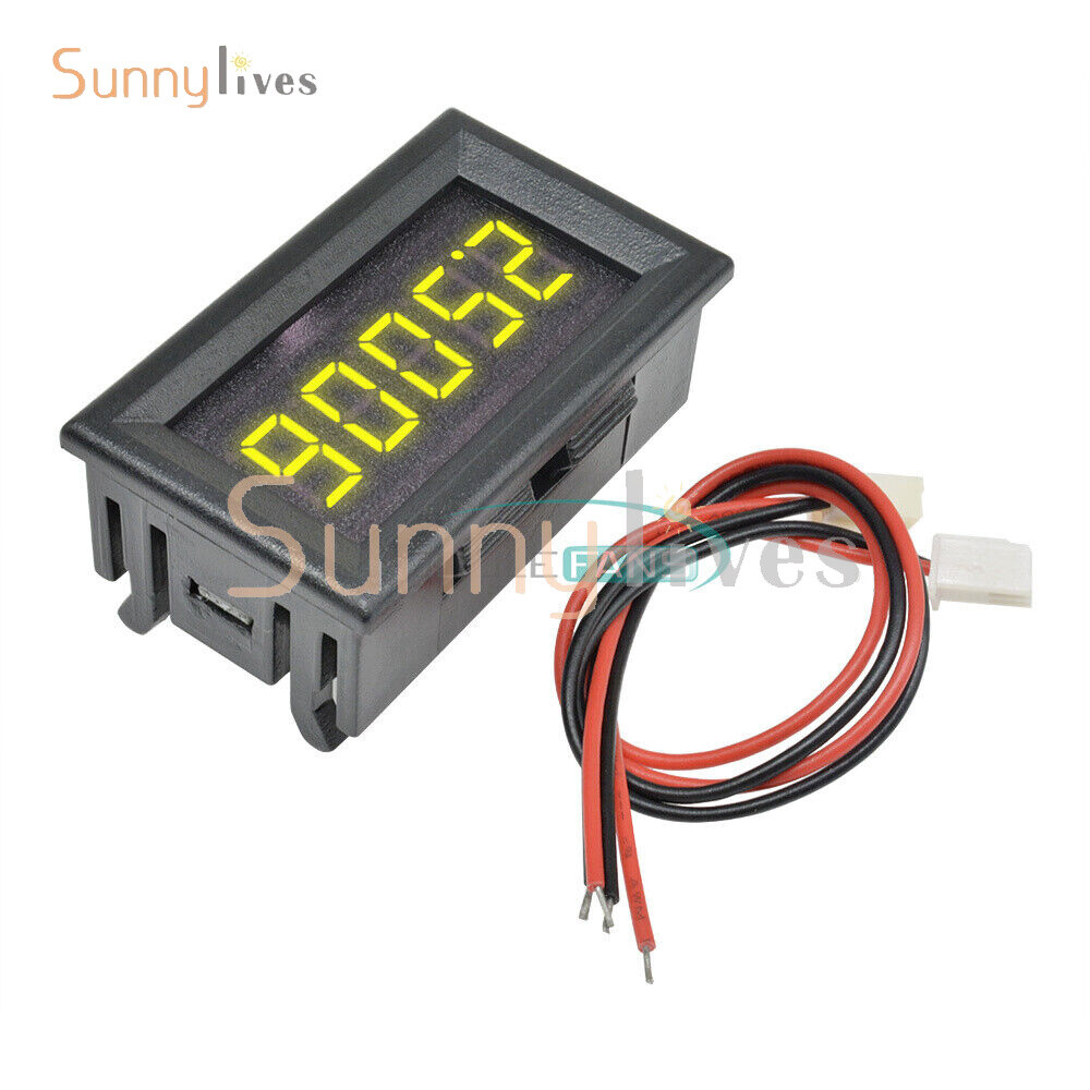 Yellow DC 0-4.3000-33.000V 5 Digit Precision Digital Volt meter Voltage Panel