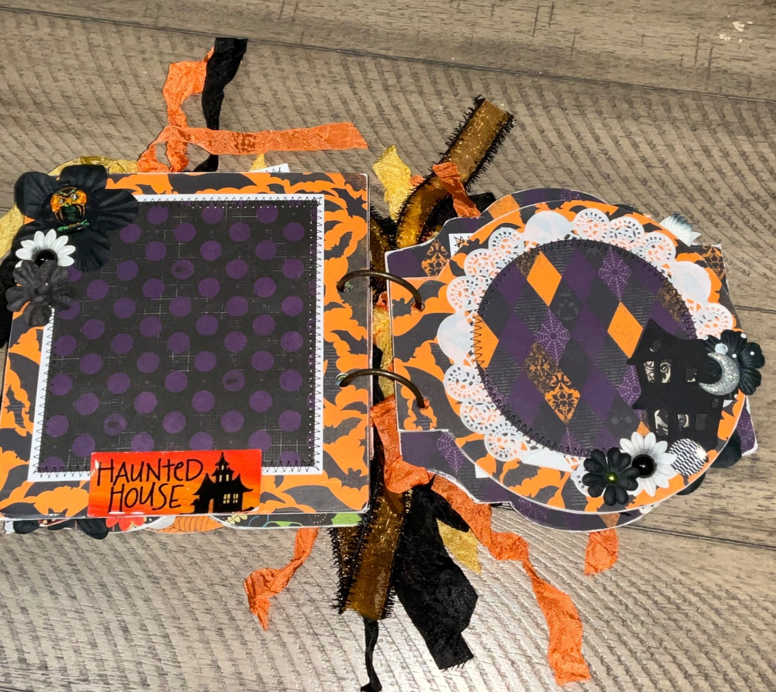 Junk Journal – Halloween Handmade – LOVELY VERY DETAILED OOAK