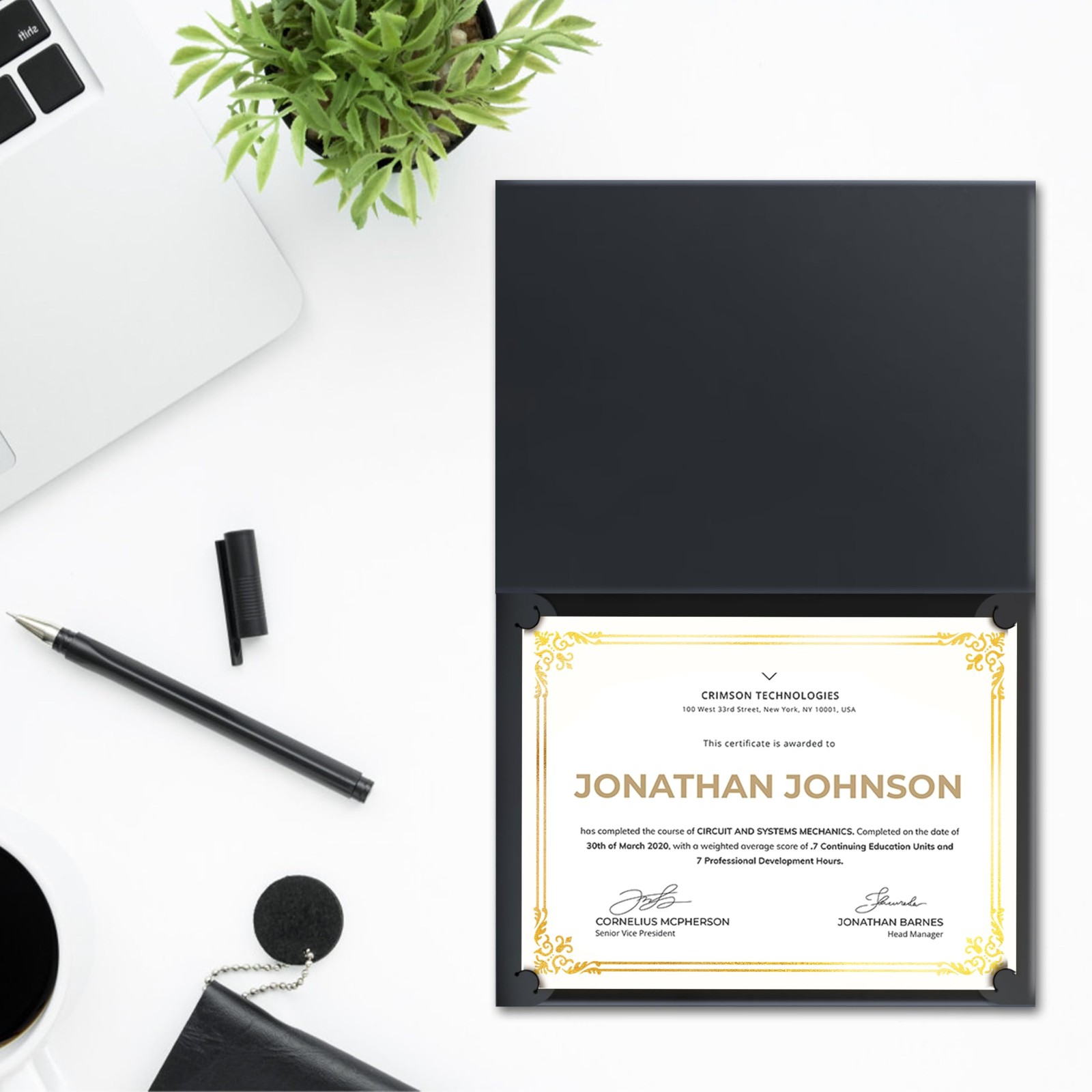50 Sheets Certificate Paper for Printing,Gold Foil Metallic Border,8.5×11 inc…