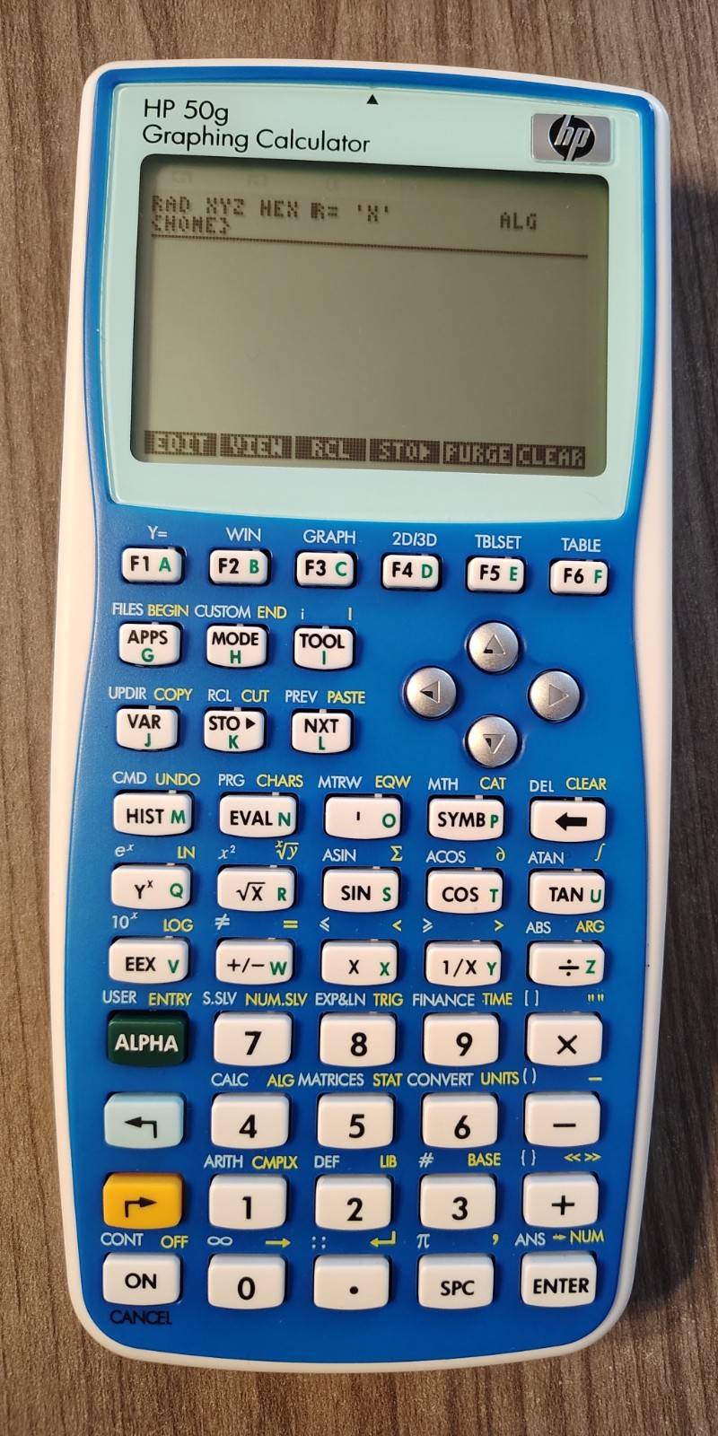 RARE Blue version HP 50g Graphing Calculator combo NEAR MINT NW240AA
