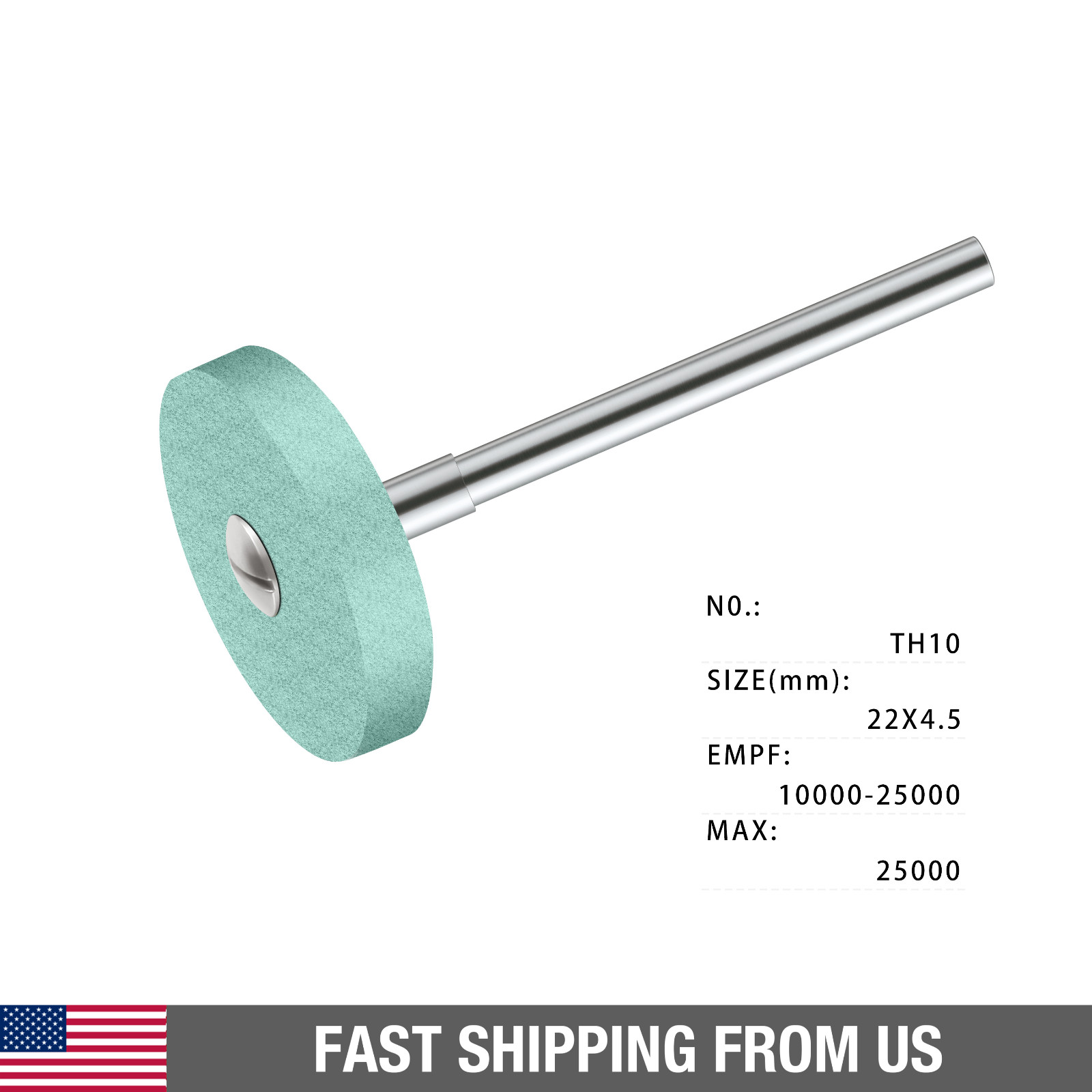 Greenstone Dental Lab Grinding Stone mid coarse 22X4.5 TH10