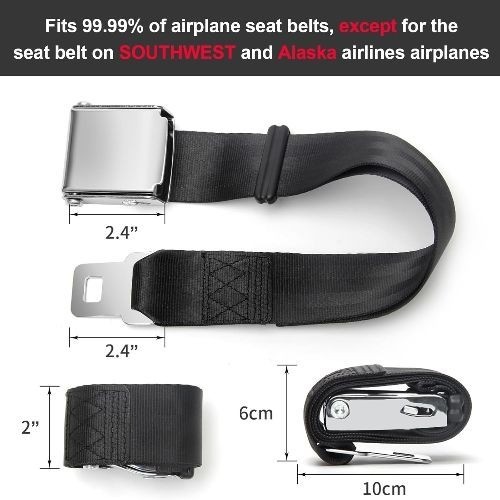Airplane Seat Belt Extender, Adjustable 7-32″ Airplane Seatbelt Extender – FITS