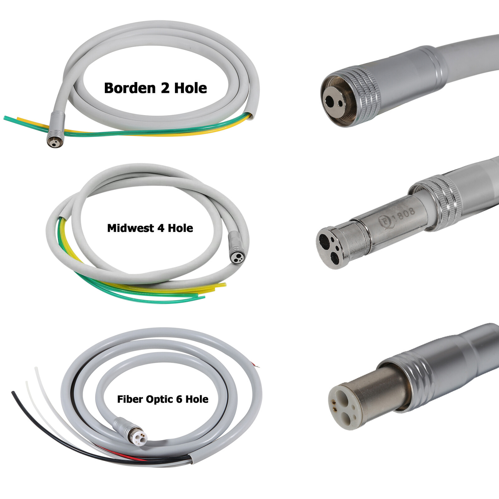 Dental Air Motor 2/4/6Hole Low Speed Handpiece Handpiece Tube Hose NSK Style