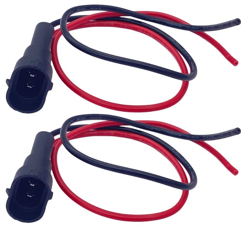 2PCS H8/H11/880/881 Pigtail Connector Adapter for LED Headlight & Fog Light