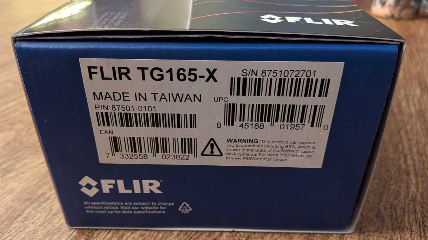FLIR TG165-X Thermal Camera for Electrical, HVAC, Building Inspection – Open Box