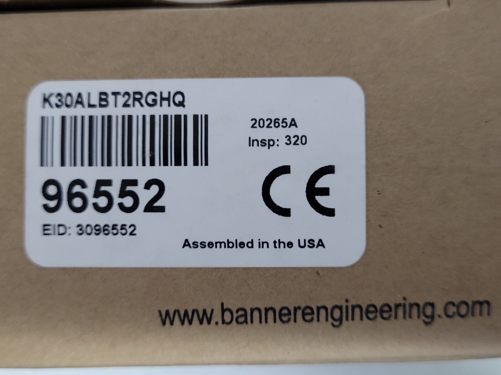 Banner EZ-LIGHT Touch Gen 2 K30 Series Illuminated Button K30ALBT2RGHQ New in bx