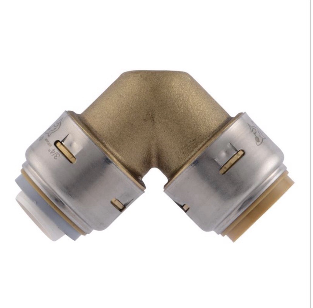 SharkBite Max 3/4 in Brass Elbow Push-to-Connect F/F Fitting 4 Pack UR256A4