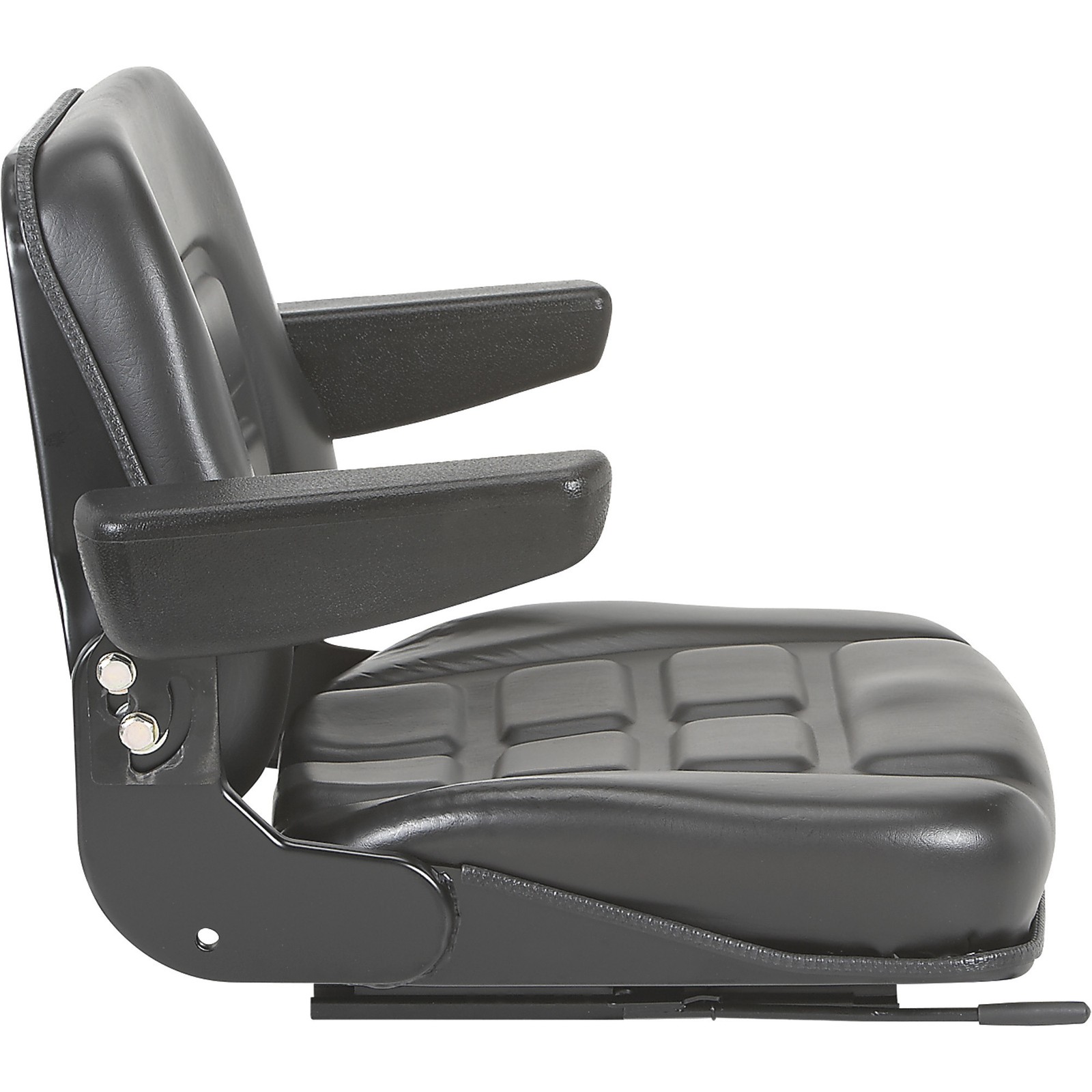 Black Talon Universal Folding Bucket Seat with Armrests, Black, Model# 355000BK