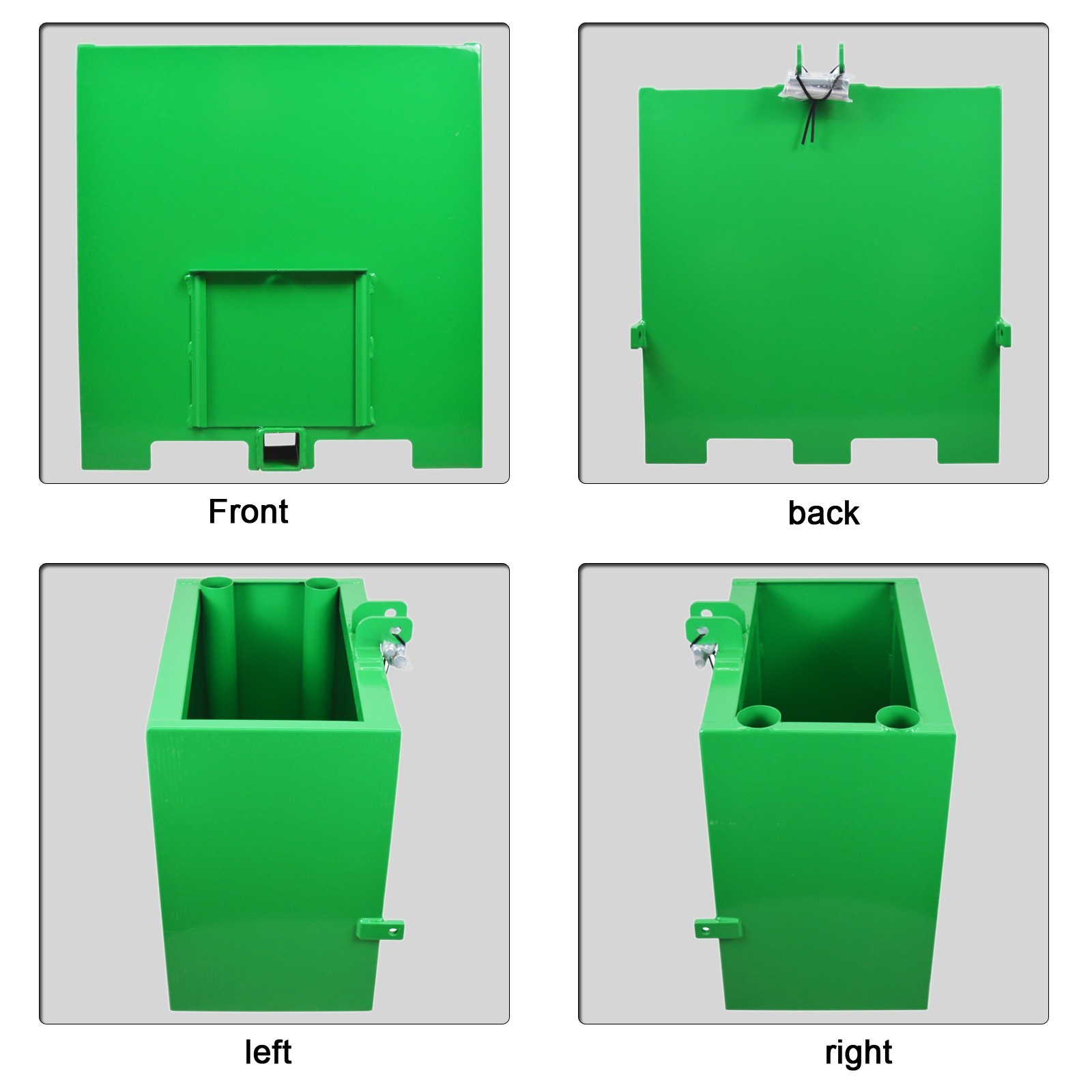 800lb 150L Capacity Three-point Suspended Weight Box for Category 1 Tractor