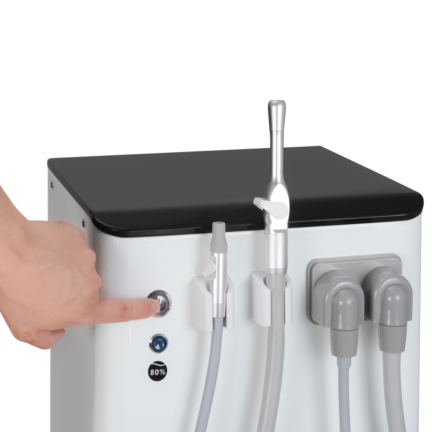 GS-M300 Portable Dental Vacuum Suction Unit 300W Mobile Suction Equipment USA