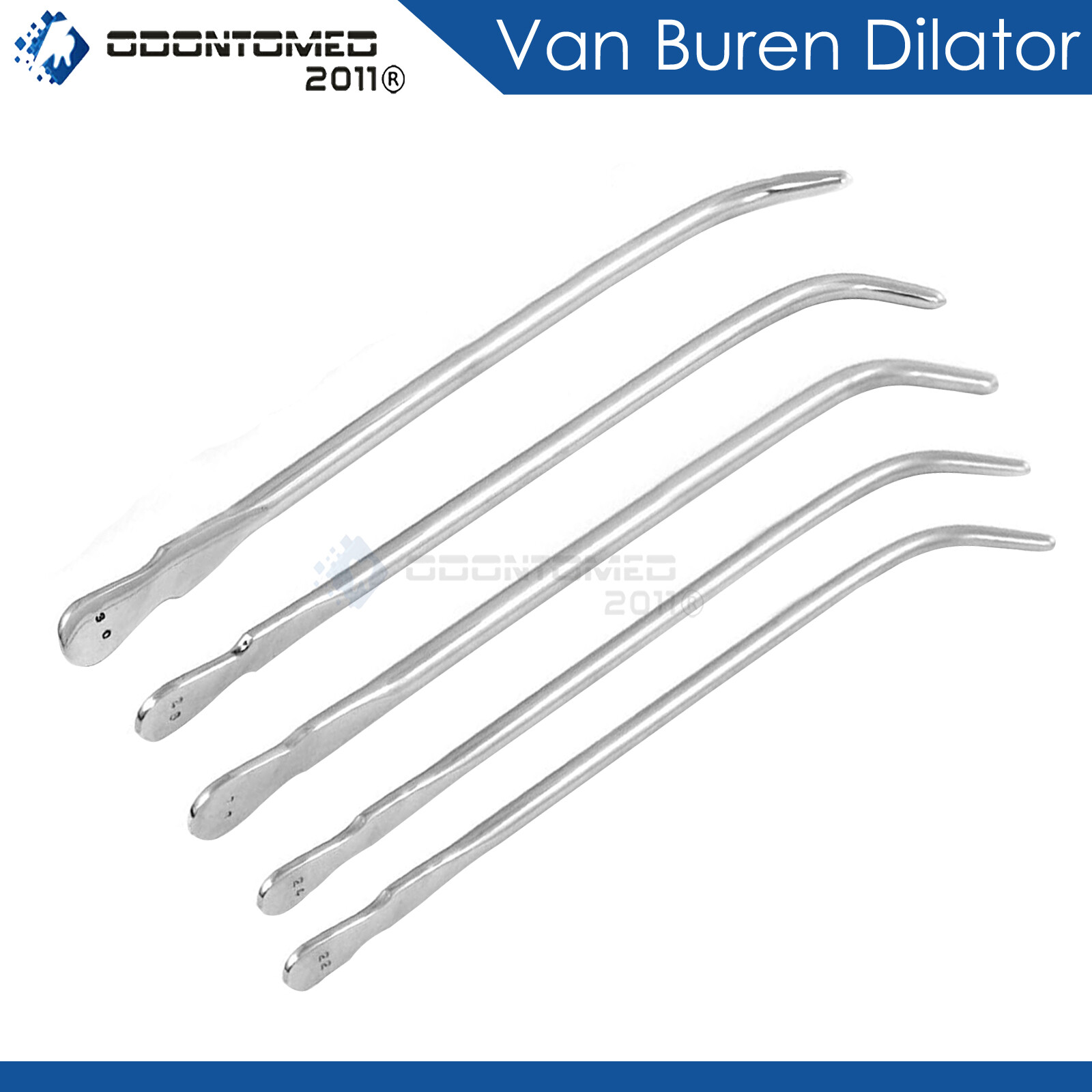 1 Set Van Buren Sound Urethral Surgical Ob/ Gyn Instruments,5 Pieces