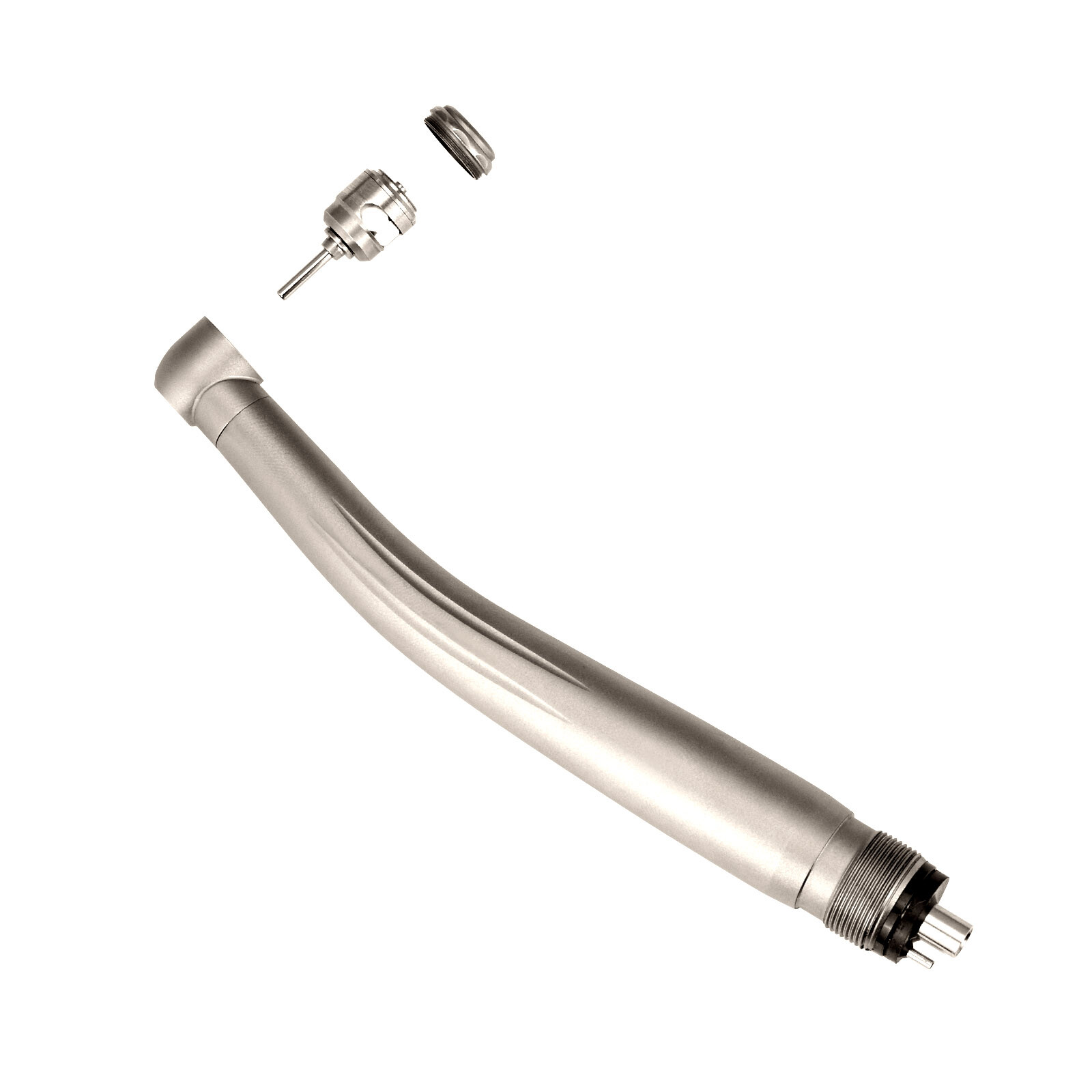 Denta High Speed Handpiece Ceramic Rotor l4 Holes Push Button Single Way Spray