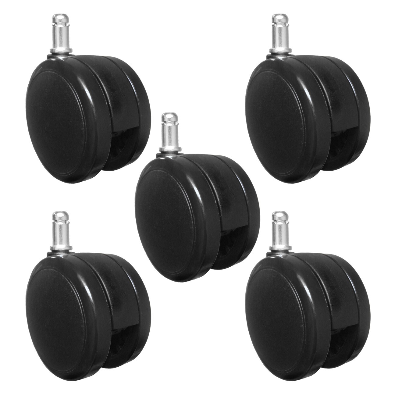 Extra Large 3″ Heavy Duty Hard Floor Office Chair Casters – Set of 5 – S5111-5