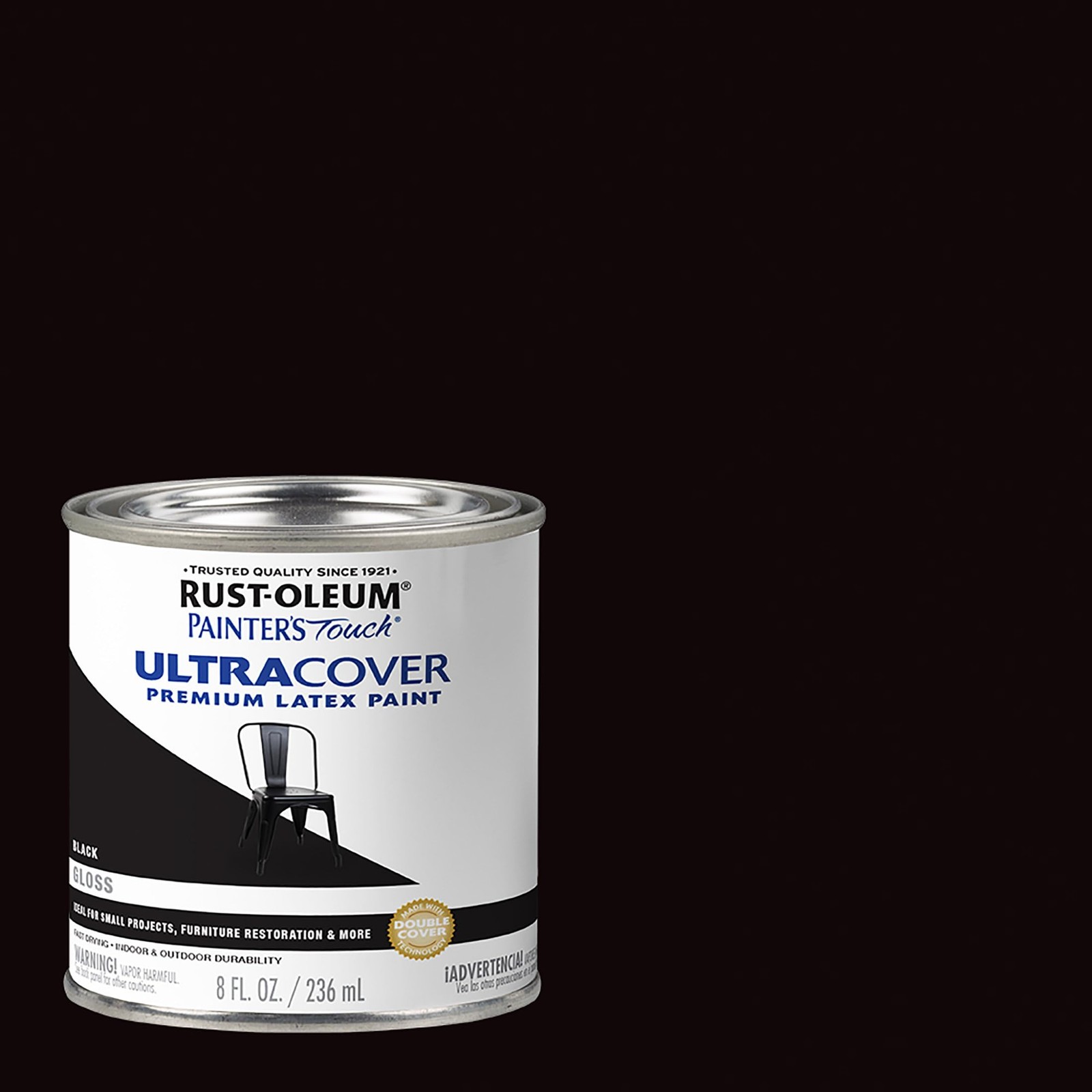 Rust-Oleum 1979730 Painter’s Touch Latex 8 Fl Oz (Pack of 1), Gloss Black