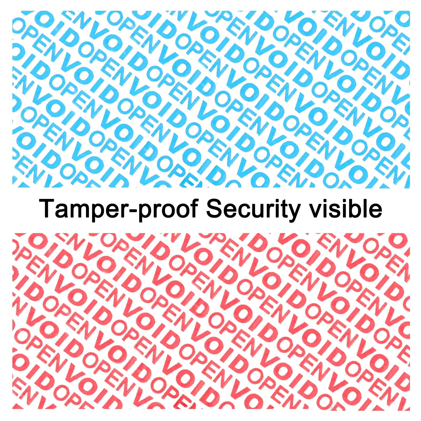 Tamper Evident Security Tape, Red Void Transfer, 1.88″ x 55 Yard