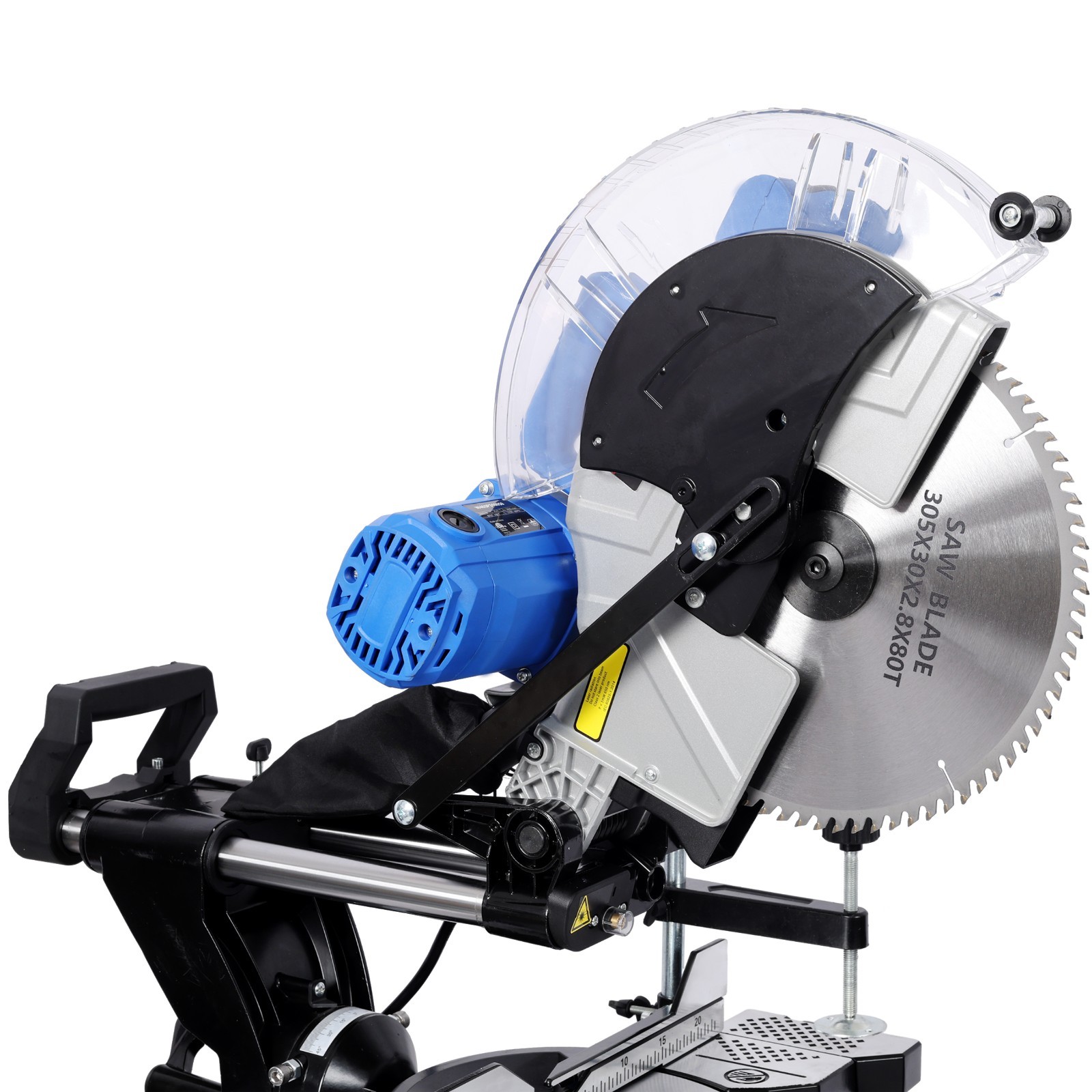 12″ 80-Tooth Blade Dual Bevel Sliding Miter Saw w/ Laser Guide 15Amp Motor 2000W