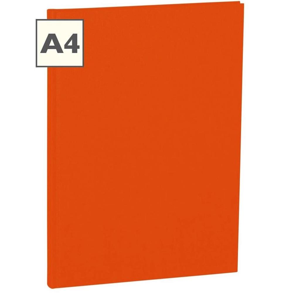 Classic Lined Notebook (Orange) – A4