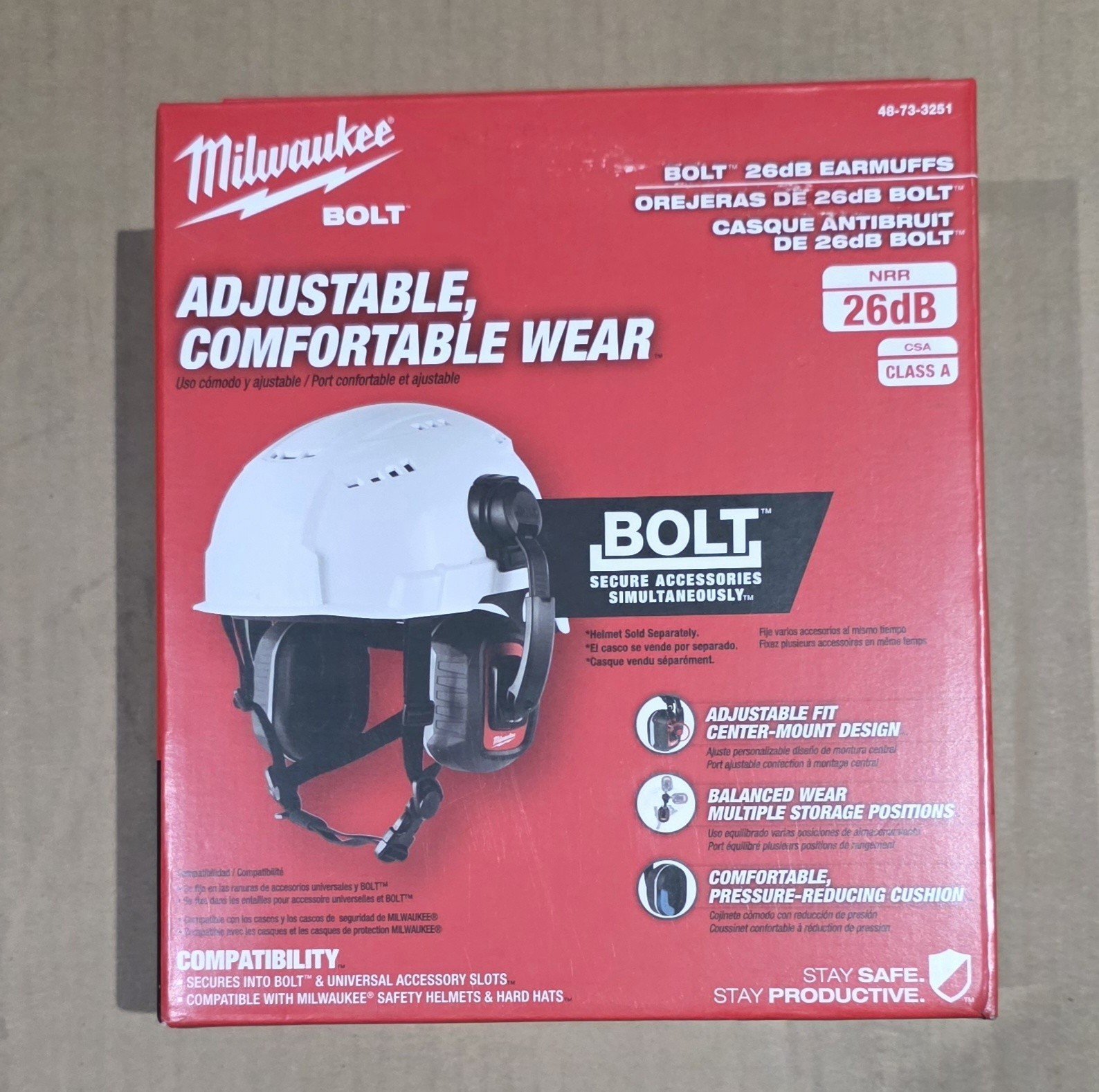 Milwaukee 48-73-3251 BOLT 26dB Earmuffs