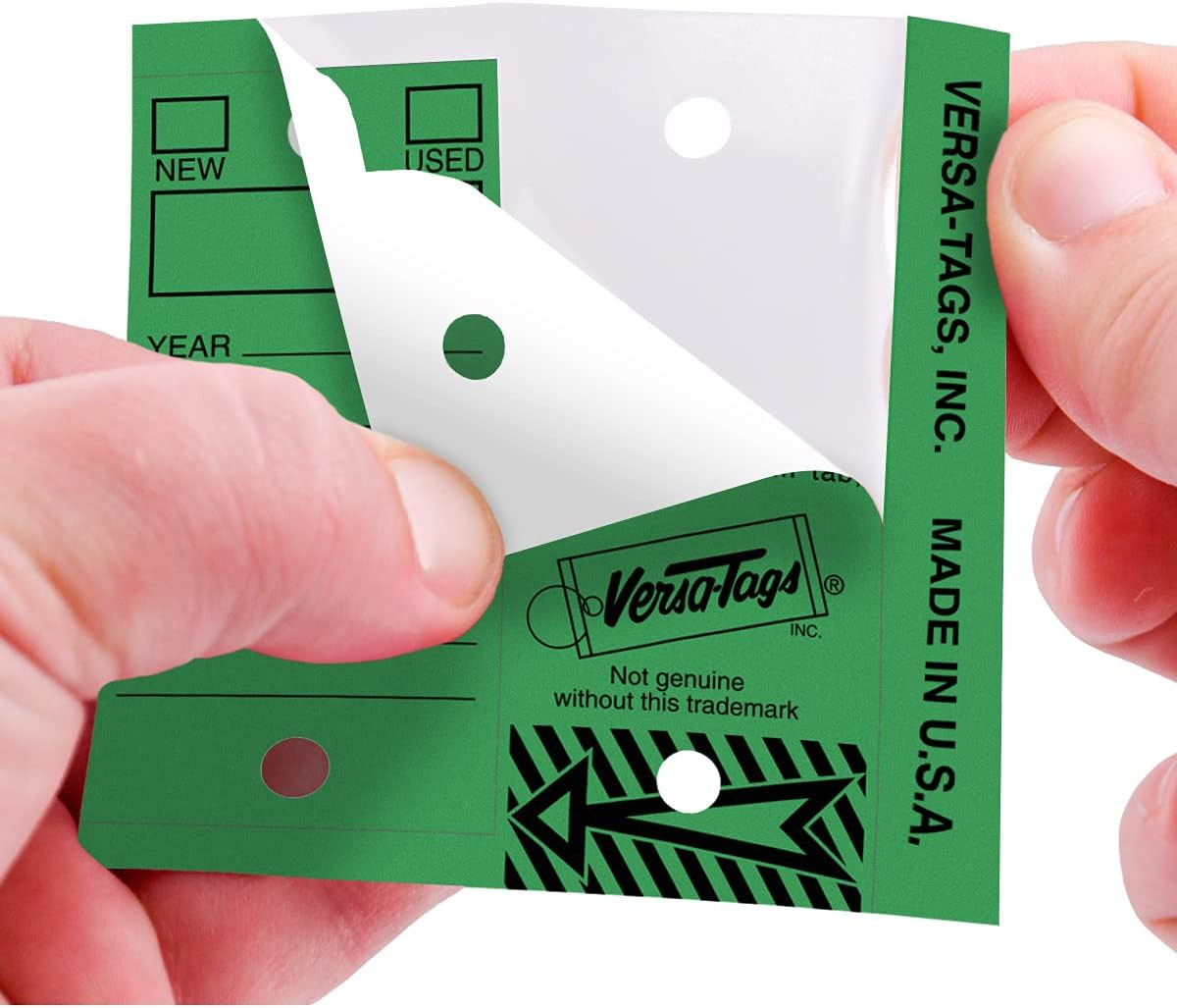 250 Per Box, Self-Protecting Paper Key Tags with Chrome-Plated Split Rings Perfe