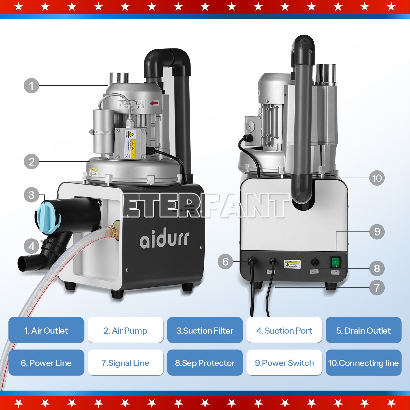 Dental Mobile Delivery Unit System/Treatment Cart Delivery/Electric Suction Unit