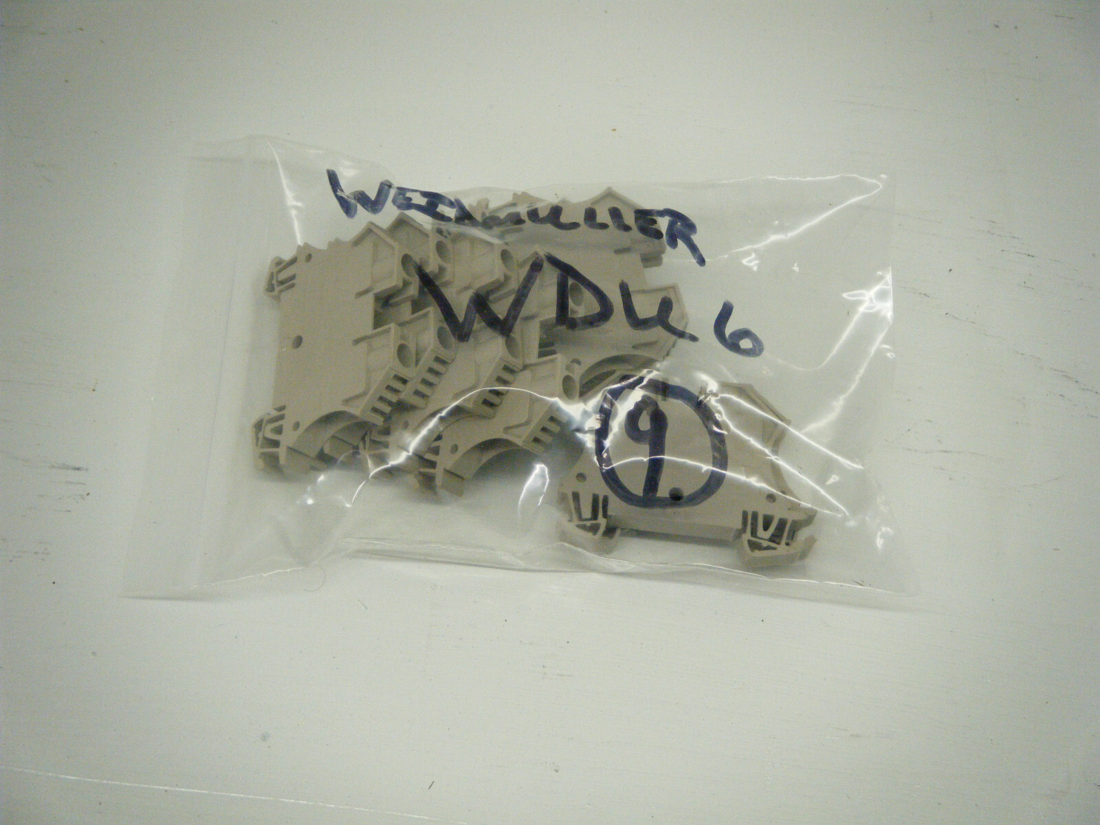 Weidmüller 1020200000 WDU6 Feed Through Terminal Block Lot of 9