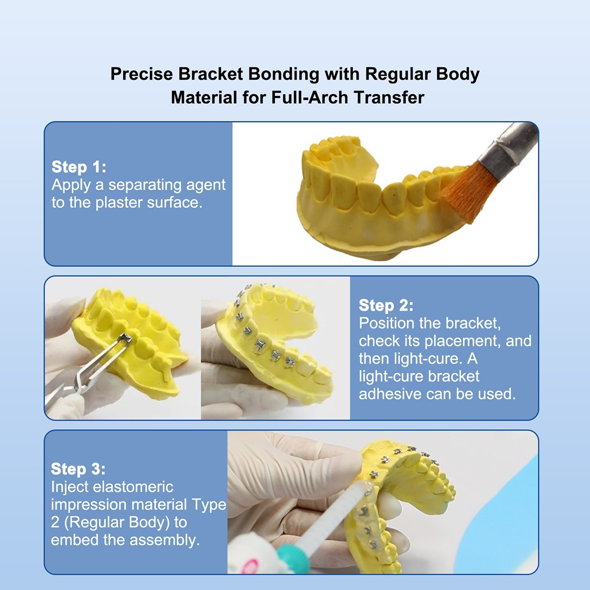AZDENT Dental Elastomeric Impression Material Regular Body Fast Set Type 2