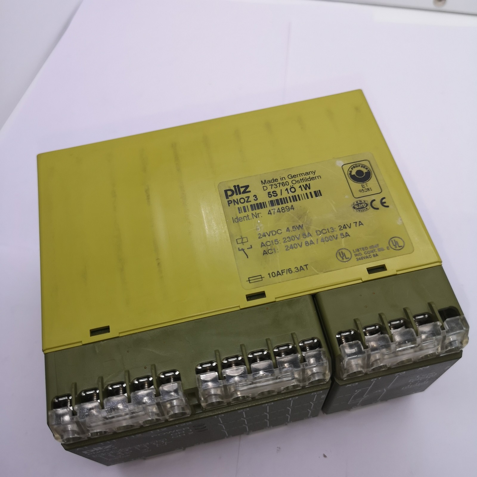 Pilz 474894 PNOZ 3 Safety Relay