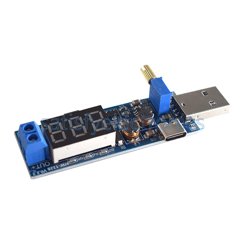 DC-DC5V to 1.2V~24V USB Step UP Down Boost Buck Adjustable Power Supply Module F