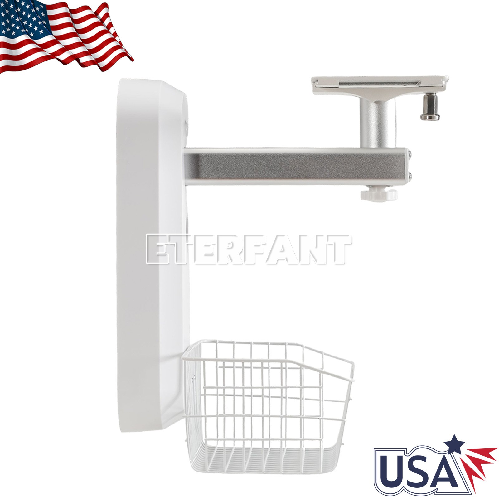 Wall Mounted Stands/Adjustable Mobile Medical Rolling Cart for Patient Monitor