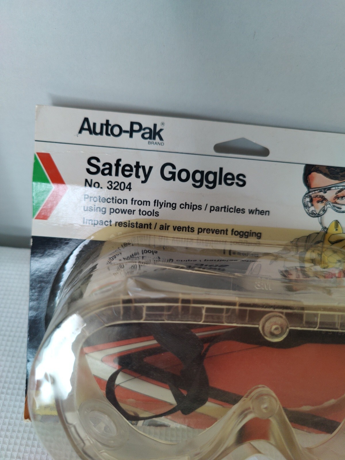 3M Auto-Pak 3204 Safety Goggles, Clear Anti-Fog, Impact Resistant