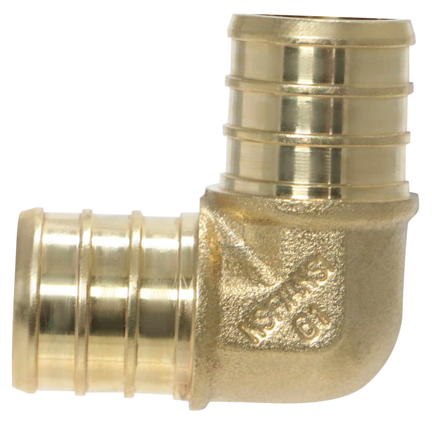 10 Pcs XFITTING 3/4″ Pex Elbow, Lead Free Brass, Pex Barb Crimp Fittings