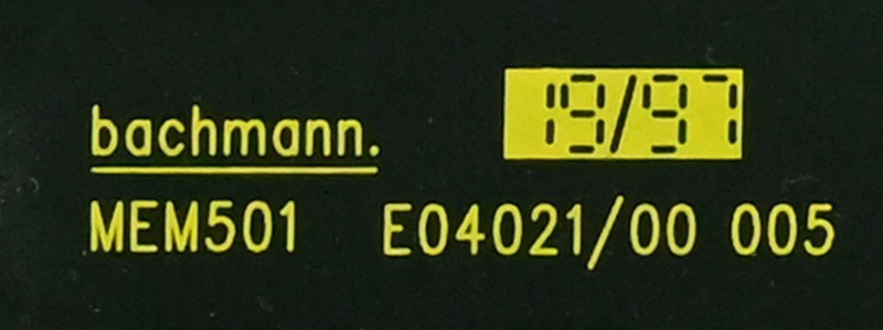 Bachmann MEM501 E04021/00 005 Module