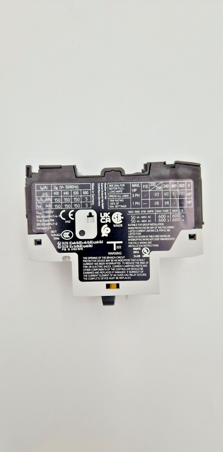 EATON Thermal Magnetic Circuit Breaker Motor Protect PKZM0-25 25 A 3 Pole New US