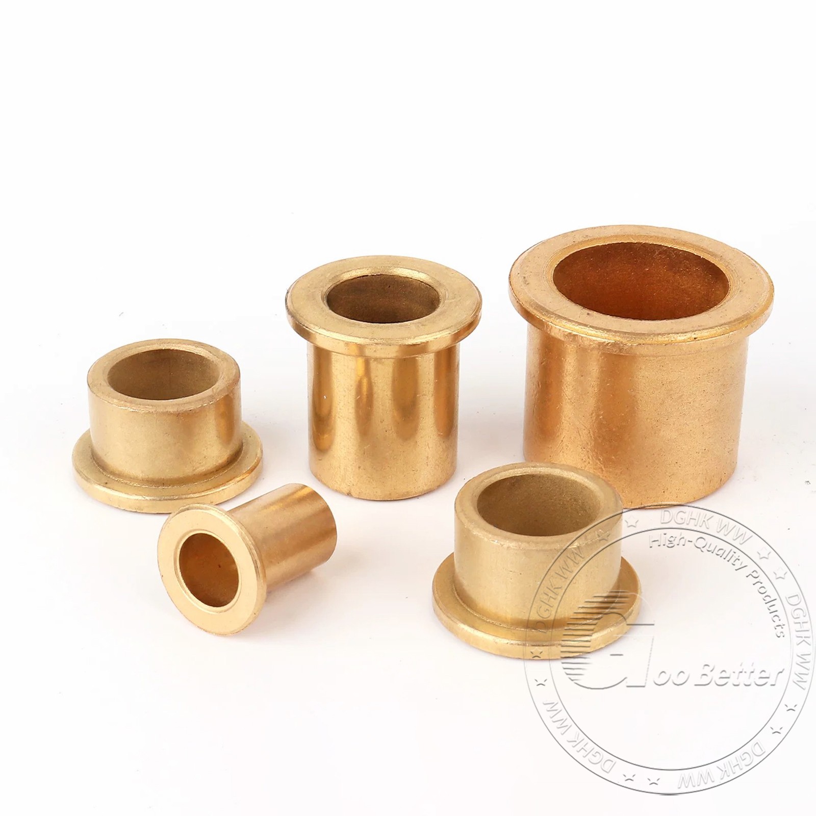 Flange Bushing Sleeve Self Lubricating Bearing Bushing ∅5-60mm Sintered Bronze
