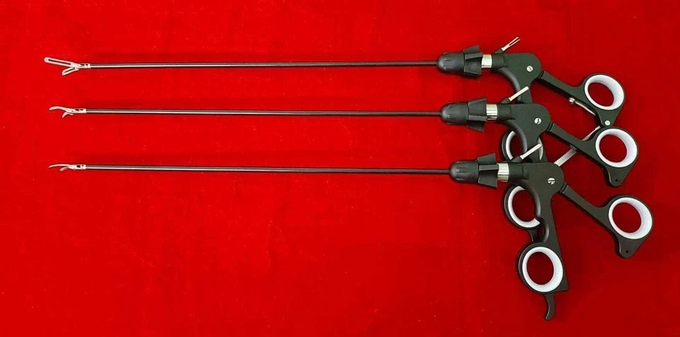 3PCS Laparoscopic Maryland /Fenestrated /Curved Scissor 5mmx330mm Instruments CE