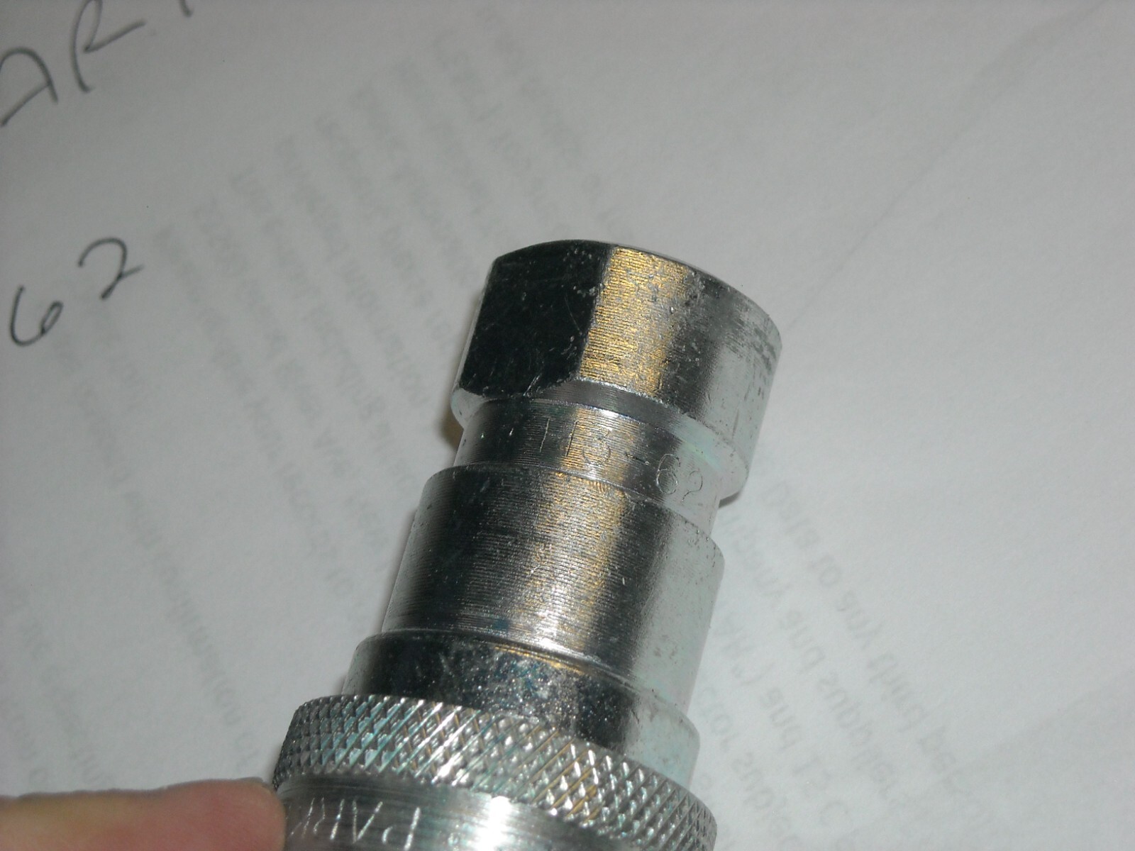 H3-62, Parker, ISO 7241 series B Interchange, Hyd. Quick Coupler – 60 Series