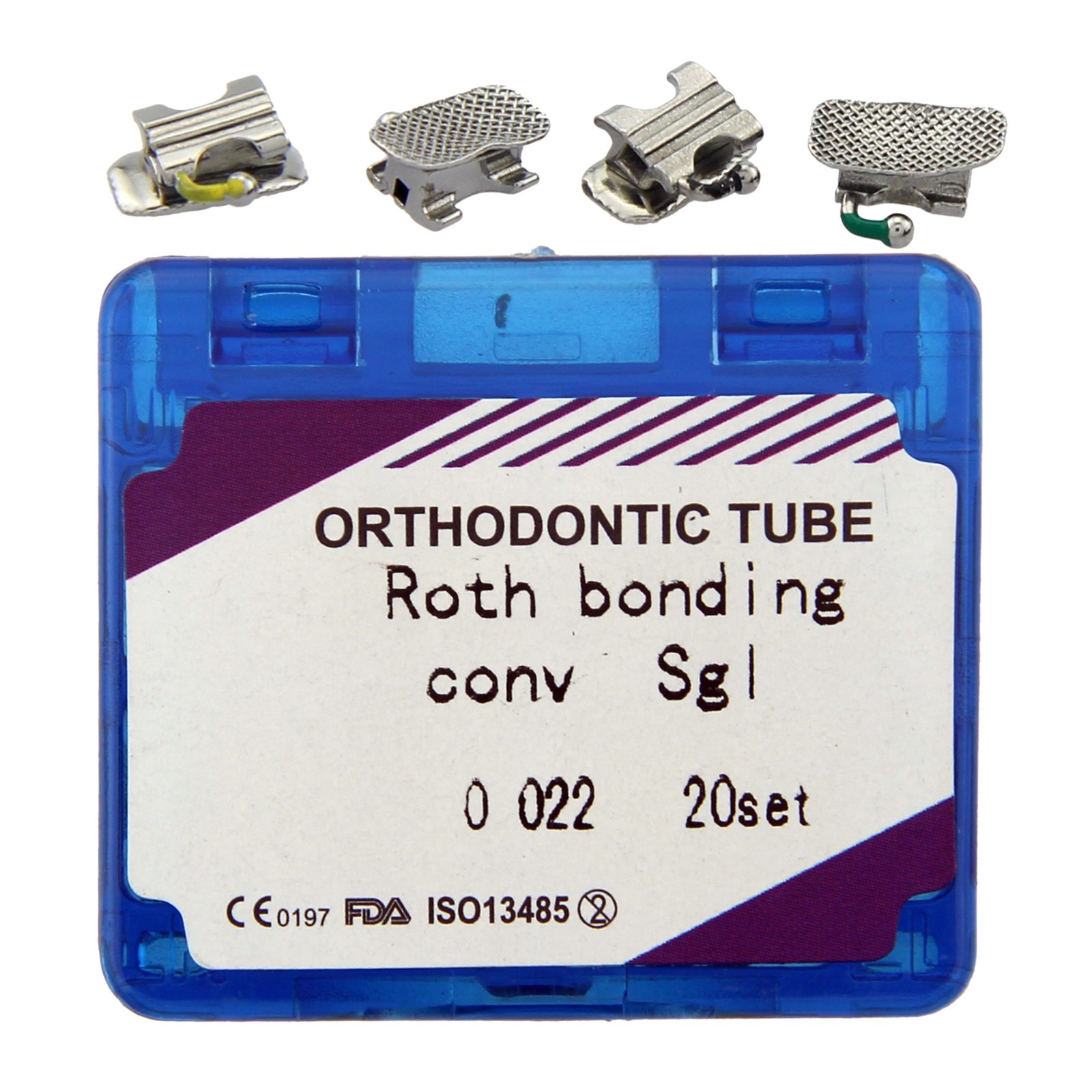 Dental Orthodontic 1st Molar Buccal Tubes Convertible Roth MBT 0.022 Bondable